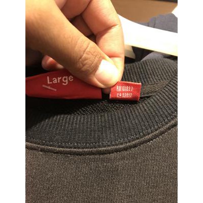 Áo Sweater In Logo Supreme Phối Màu Đỏ Đen Cá Tính