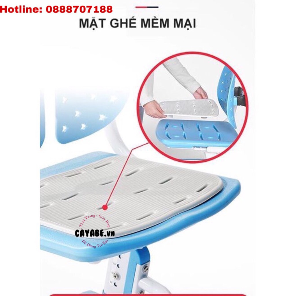 GHẾ HỌC SINH CHỐNG GÙ, CHỐNG CẬN CAYABE CB-001 CHO TRẺ EM MÀU XANH