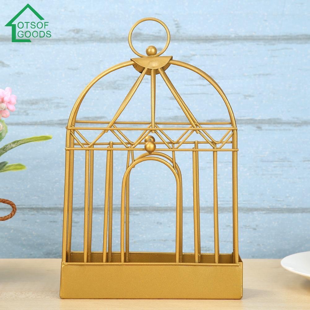 Khay đựng nhang muỗi hình lồng chim màu vàng sang trọng - AUG078