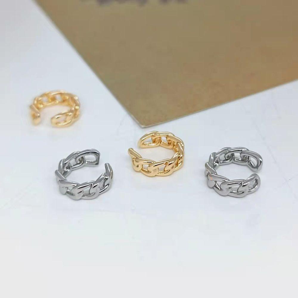 Bộ Khuyên Tai Dạng Kẹp Bằng Kim Loại Không Xỏ Lỗ Thiết Kế Tối Giản Sang Trọng Dành Cho Bạn