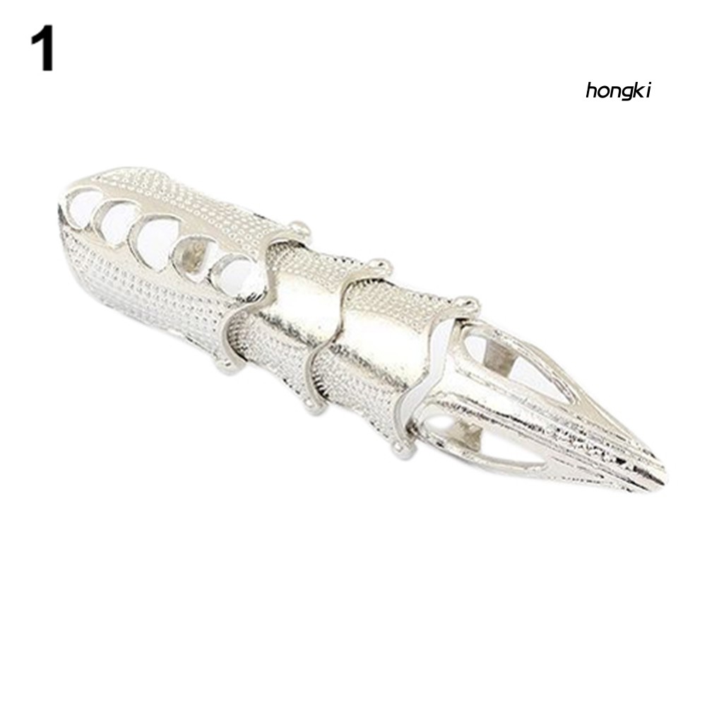 Nhẫn đốt ngón tay hình móng vuốt phong cách gothic punk thời trang unisex