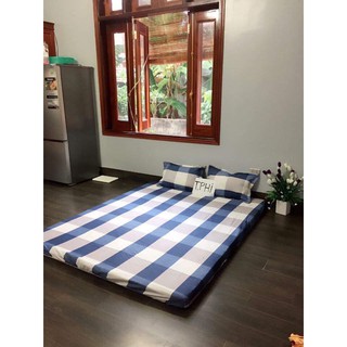 HCM Bộ ga gối poly Drap 1m6x2m mã hàng M07