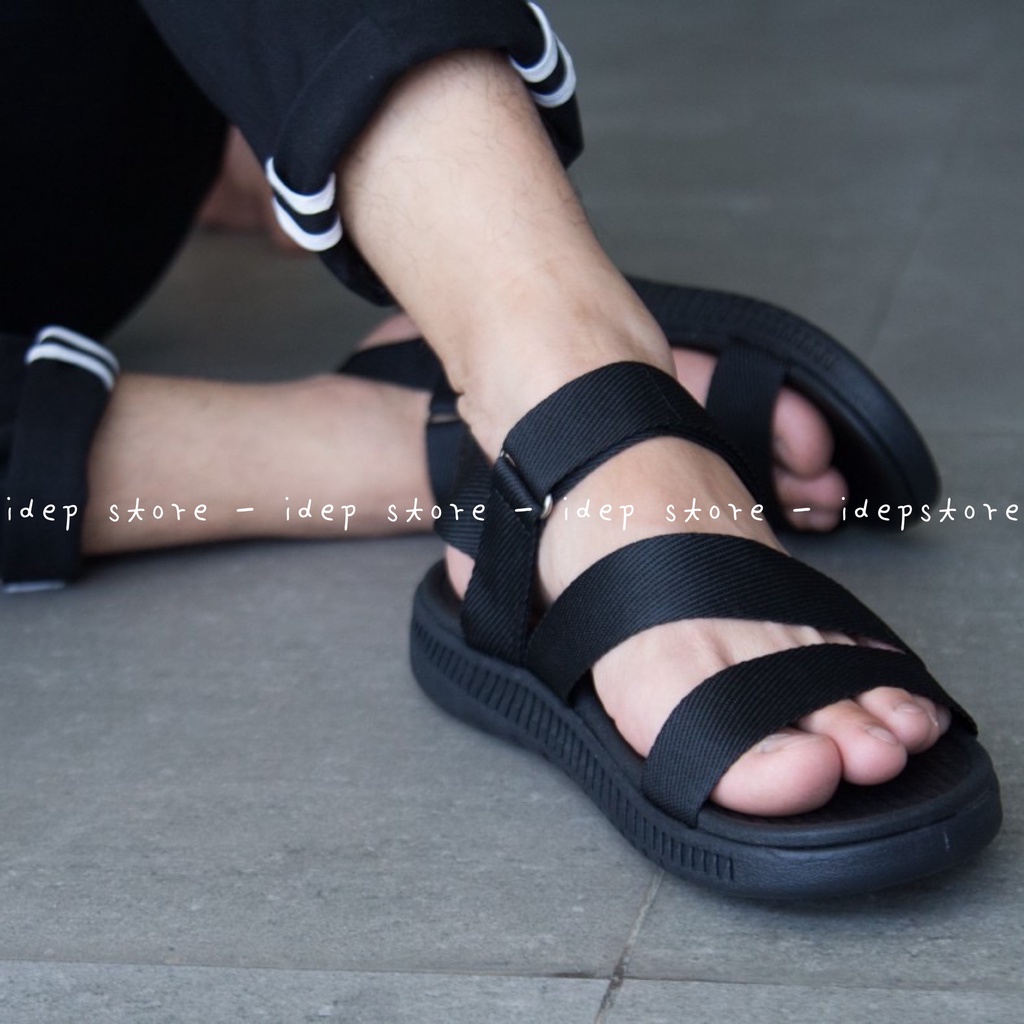 Giày sandal nam nữ quai chữ Z vải dù đế da PU siêu bền đi học đi mưa SH9 Maipy GL034