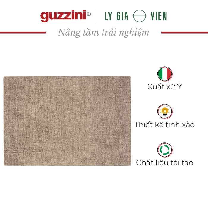 Miếng Lót Bàn Ăn Guzzini Fabric Reversible Placemat Tiffany 43x30cm - Chất Liệu PU Bền Đẹp, Sử Dụng Được 2 Mặt &amp; Dễ Dàng