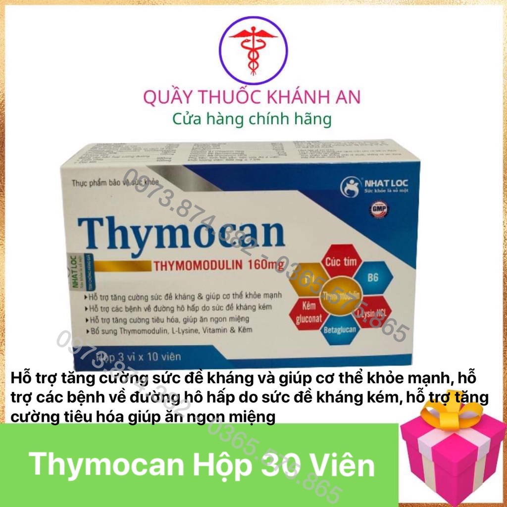 Viên Uống Tăng Sức Đề Kháng - Phòng các bệnh đường hô hấp - bồi bổ sức khỏe Thymocan