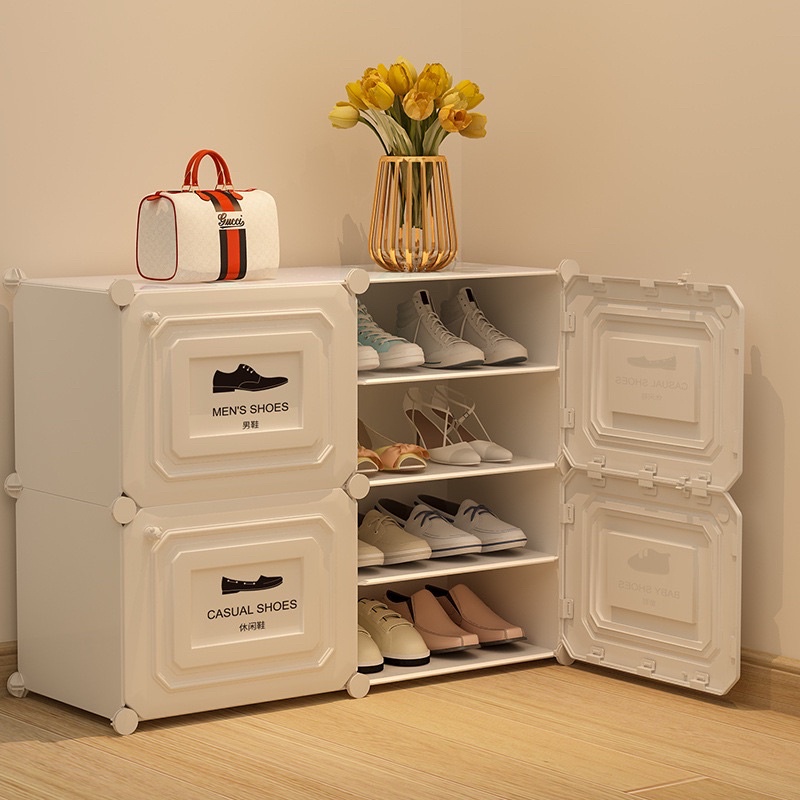Kệ đựng giày dép, tủ bảo quản, kệ giá nhựa lắp ghép đa năng