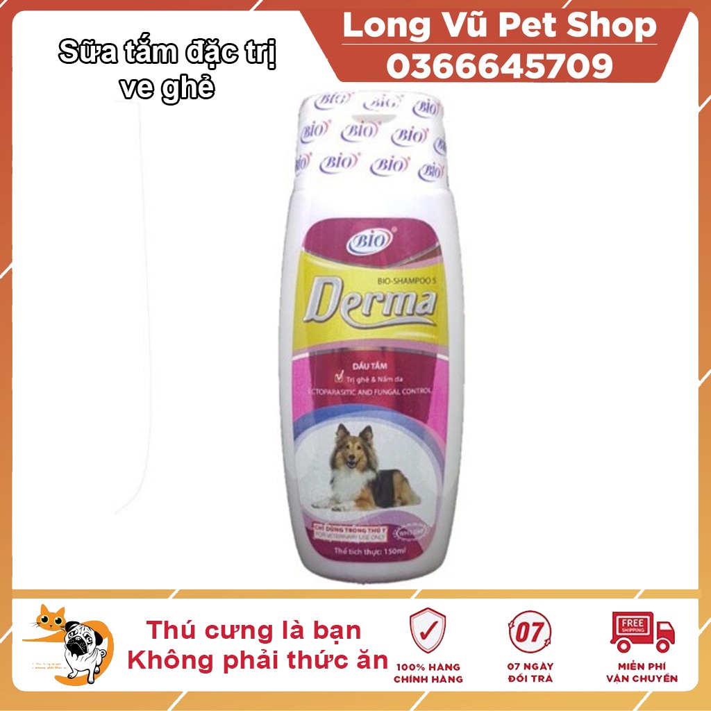 Sữa Tắm Bio Derma Đặc Trị Ghẻ Và Nấm Da Cho Chó Mèo