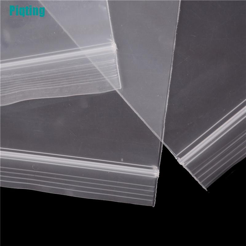 Bộ 100 Túi Zip Nhựa Dày 0.12mm Tự Khóa