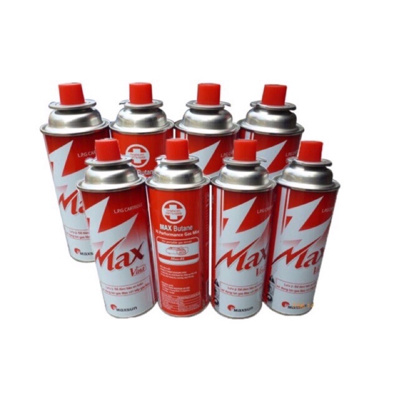 Bình ga mini [xả kho ] bình ga mini Max butane dùng cho bếp ga mini và khò ga mini