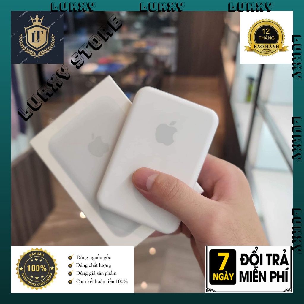 Sạc Dự Phòng ko dây Có Nam Châm 5000mAh Cho ip 13 Macsafe - Bảo Hành Lỗi 1 đổi 1