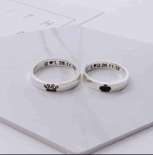 Nhẫn đôi khắc tên