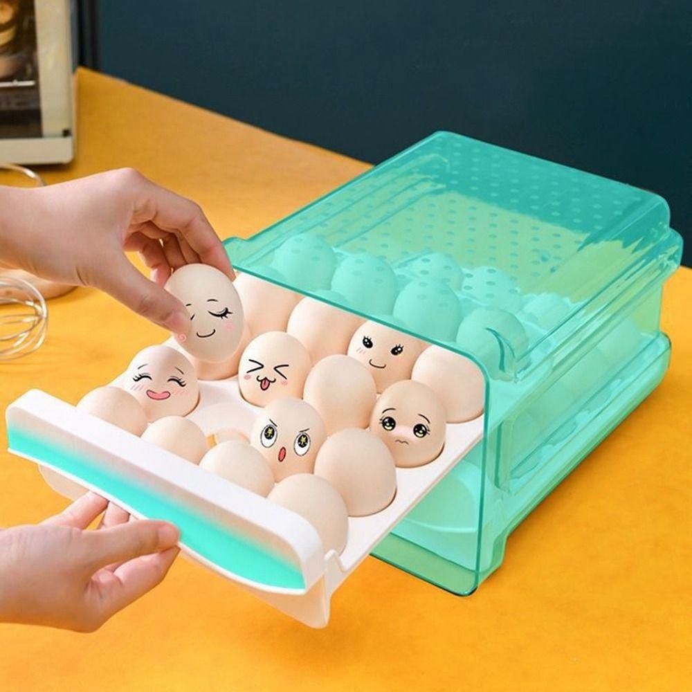 YIYU Giá Đỡ Trứng Trong Tủ Lạnh Siêu Bền Tiết Kiệm Không Gian 1 Cái