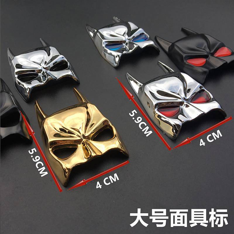 Miếng dán trang trí xe hơi hình logo Batman bằng kim loại cá tính