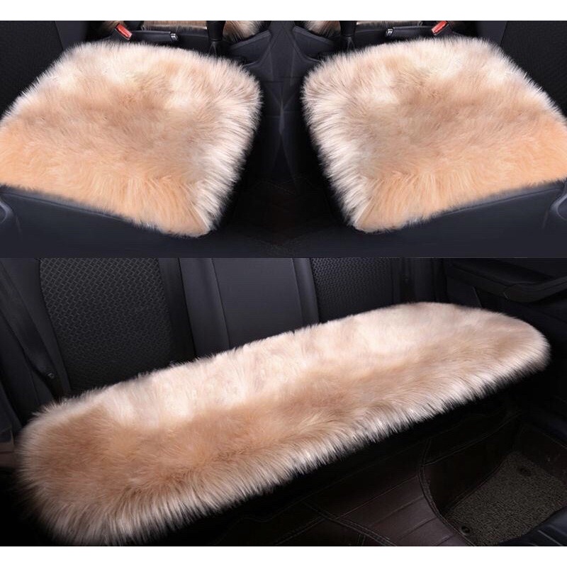 (PVN39430) Bộ 3 thảm lông mềm trải ghế xe hơi T2 Thảm trải sàn ô tô cao cấp hàng nhập khẩu GG