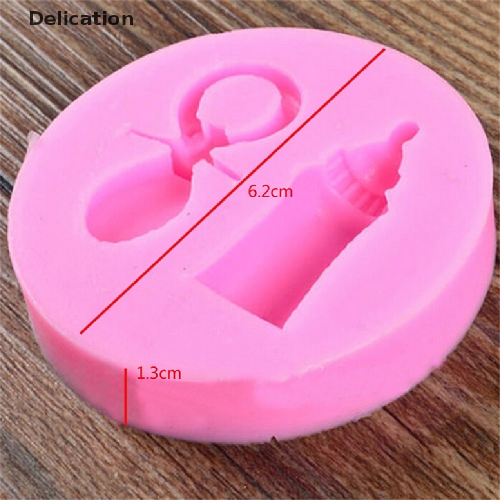 1 Khuôn silicone Tạo Hình Bình Sữa Em Bé Trang Trí