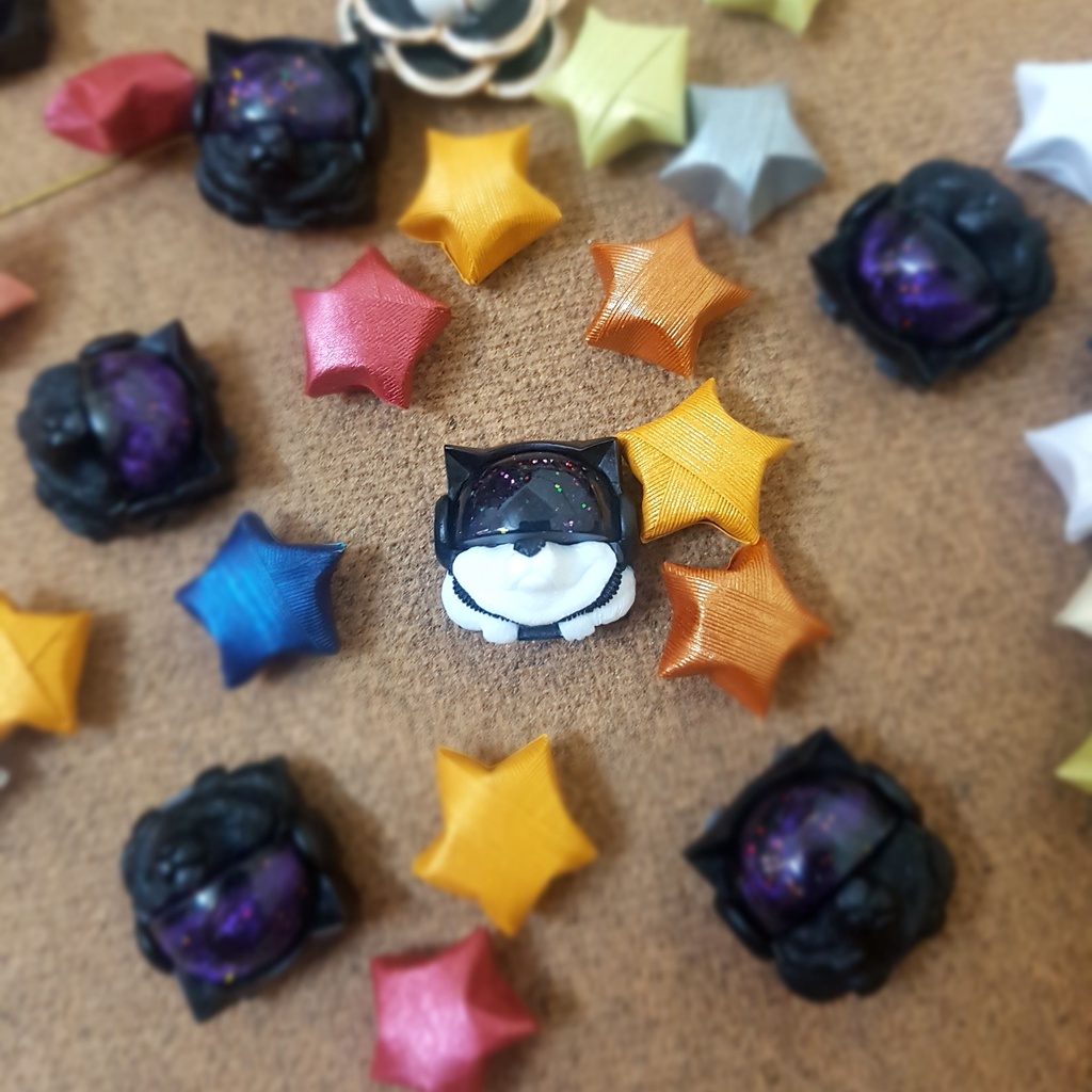 Keycap Sirius Clone trang trí bàn phím cơ (Màu White on Black) | BigBuy360 - bigbuy360.vn