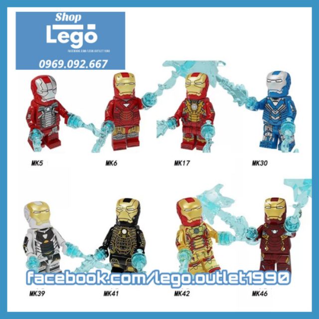 Xếp hình Người sắt Iron man Tuyển tập Lego MiniFigures Pogo PG8246