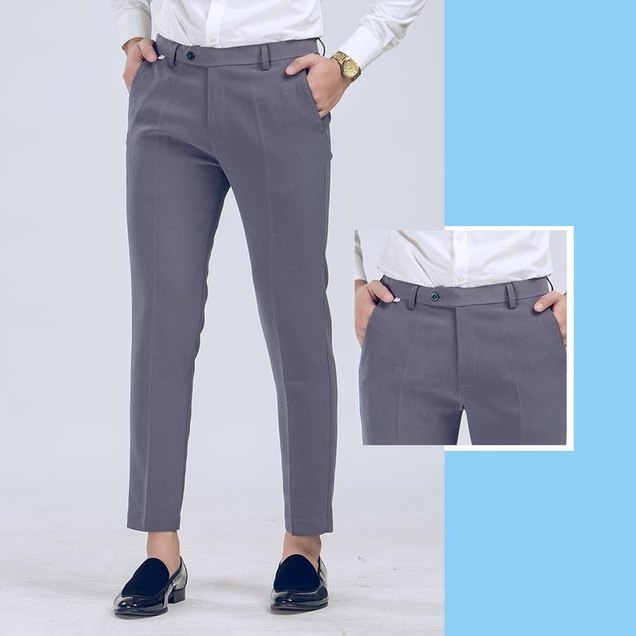 Quần Tây nam,  Vải nam, âu xanh cô ban,quần tây âu vải cotton co giãn thấm hút mồ hôi cao cấp