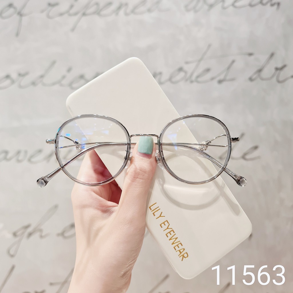 Kính thời trang nữ Lilyeyewear mắt tròn kim loại thanh mảnh nhẹ nhàng thiết kế mới lạ - 11563 | BigBuy360 - bigbuy360.vn