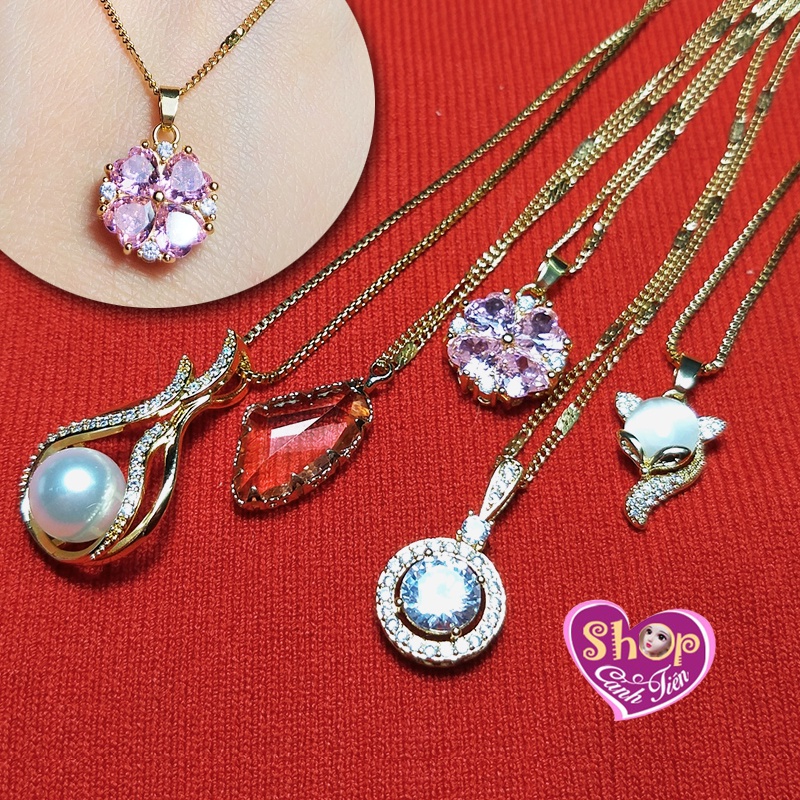 Mặt Dây chuyền Đính Đá Cao cấp Lấp lánh Rất Đẹp (Nhiều Mẫu)