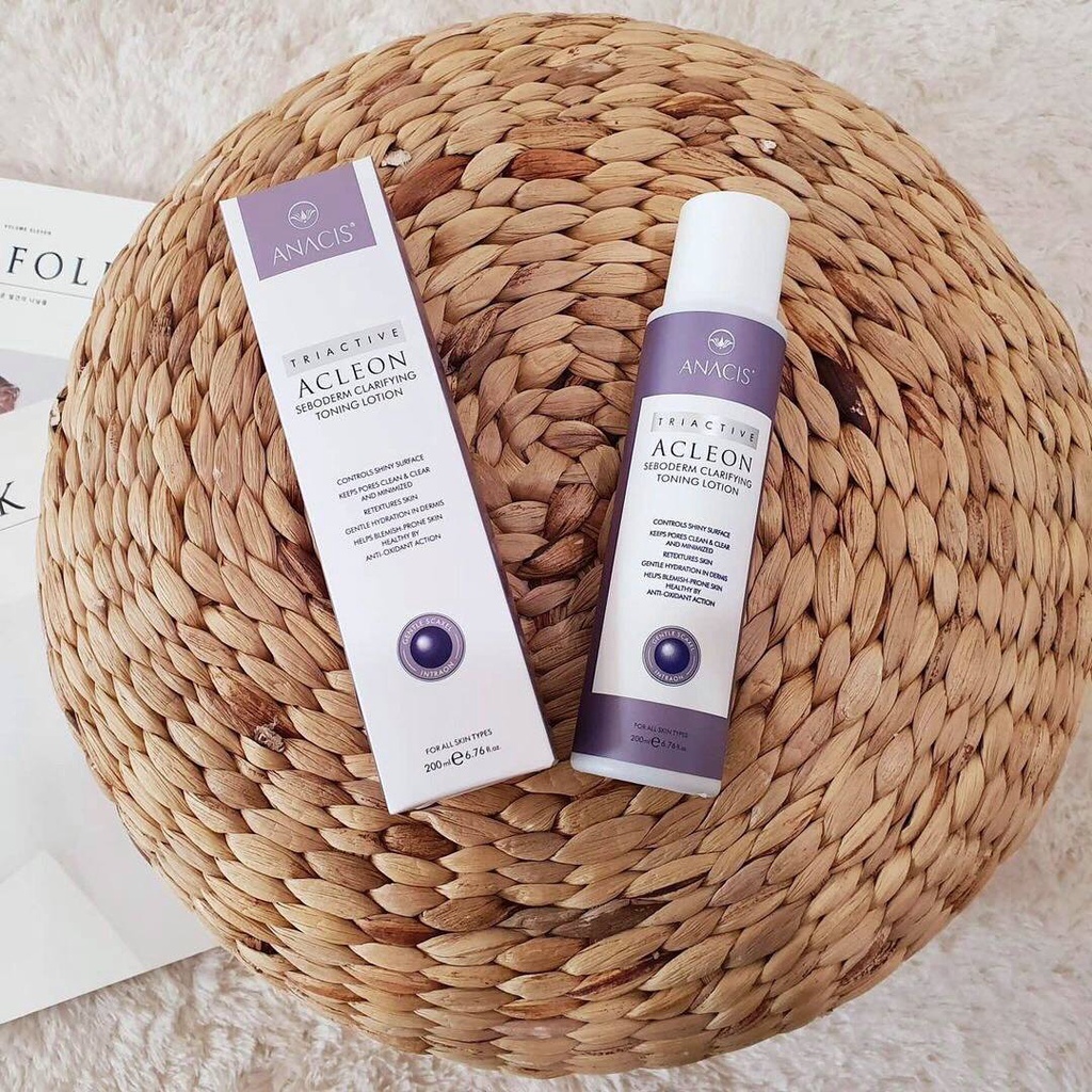 Toner Làm Dịu Và Cân Bằng Da Dầu Mụn ANACIS ACLEON SEBODERM CLARIFYING TONING LOTION 200ml