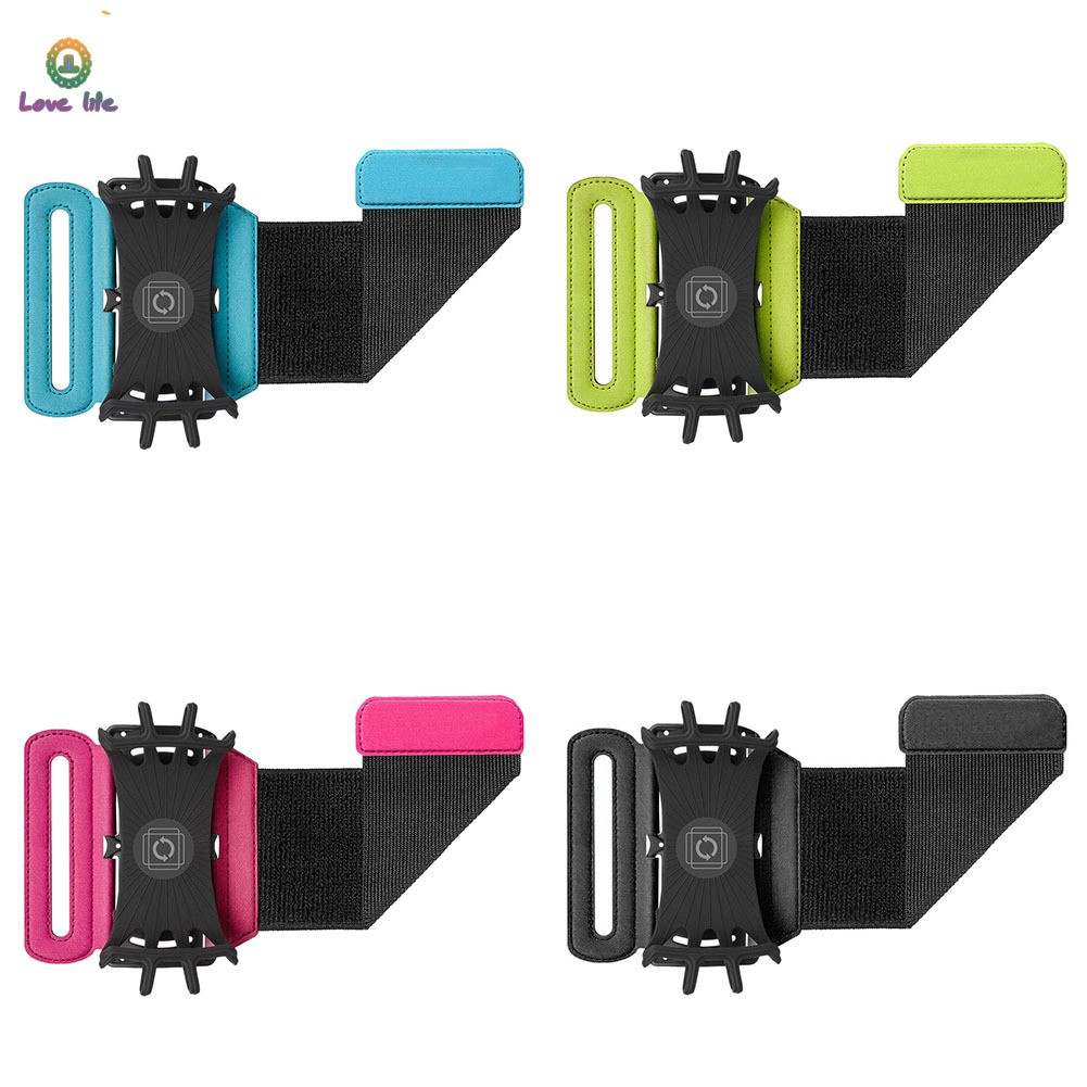 Vòng đeo cổ tay giữ điện thoại xoay 180 độ dùng khi đi bộ đường dài/đạp xe/đi bộ/chạy bộ