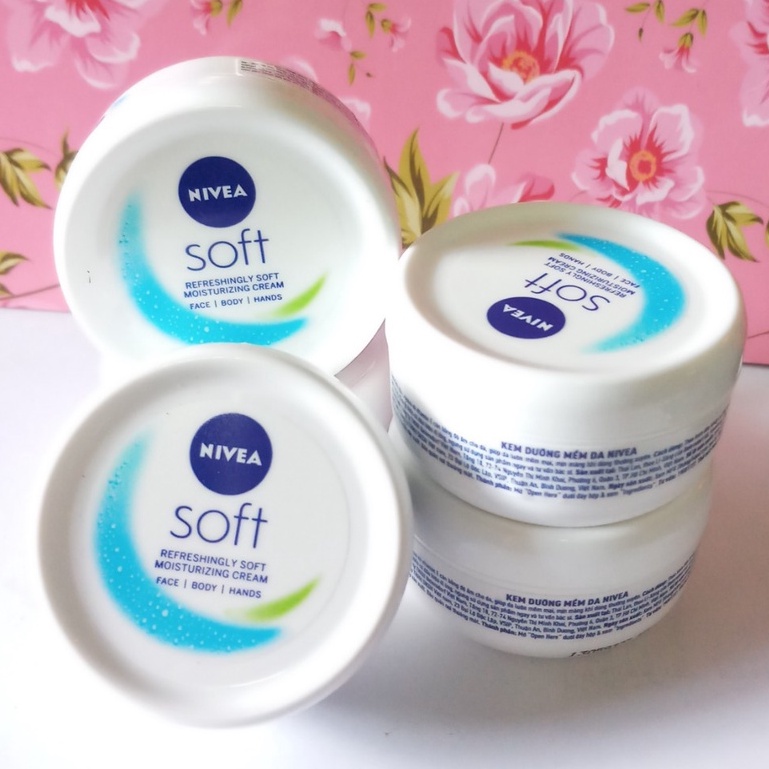 Kem dưỡng mềm da toàn thân NIVEA Soft  hũ 50ml/200ml hàng chính hãng