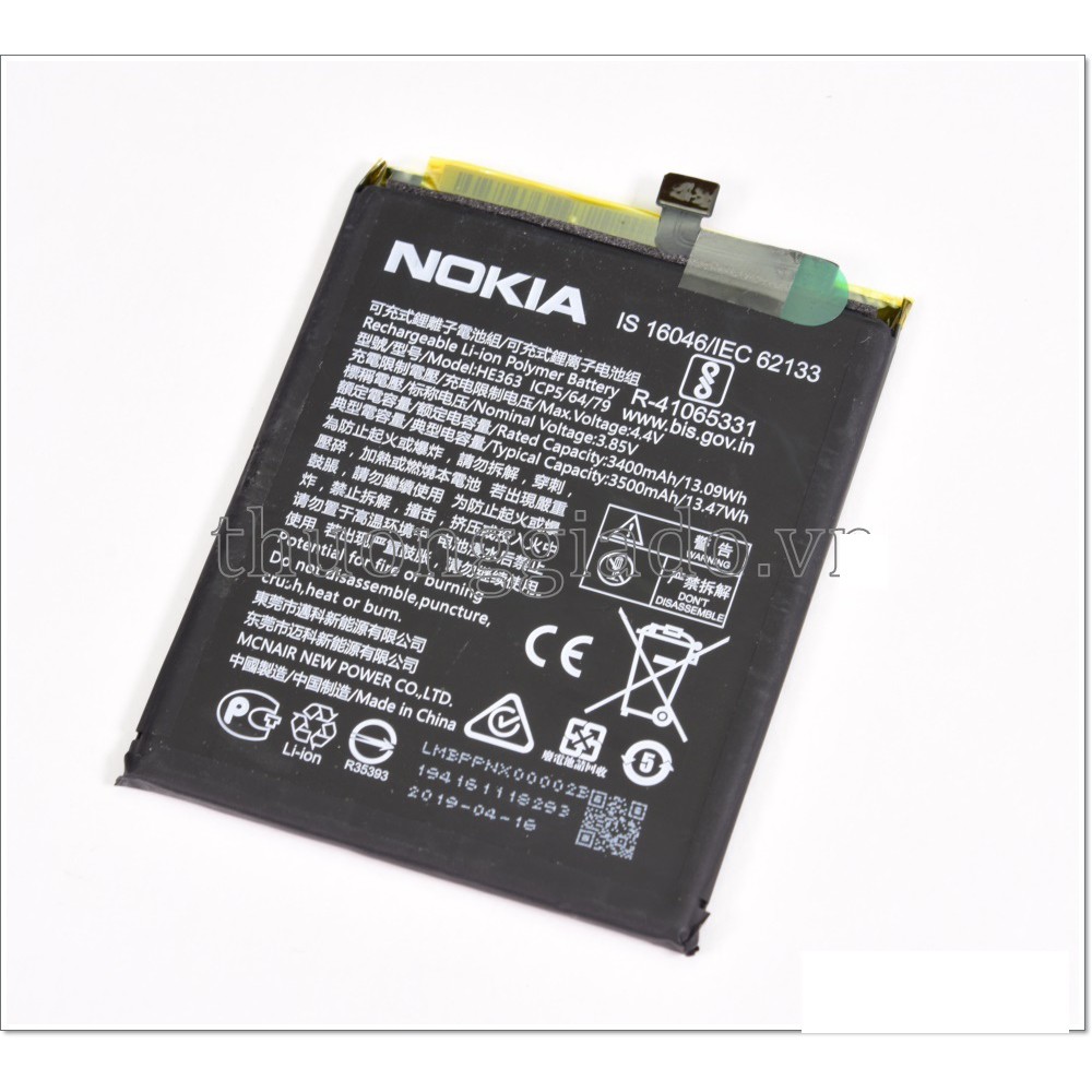 PIN NOKIA X7 (2018), NOKIA 7.1 PLUS, NOKIA 8.1, NOKIA 3.1 PLUS (NOKIA HE36 XỊN BẢO HÀNH 3 THÁNG