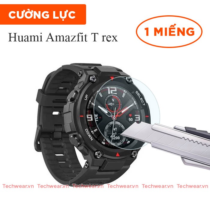 Dán màn hình cường lực 9H xịn chống trầy cho đồng hồ Huami Amazfit GTR 42mm 47mm/ Amazfit T-rex/Stratos 3