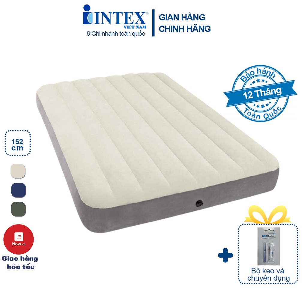  Đệm hơi đôi 1m52 công nghệ mới INTEX 64709