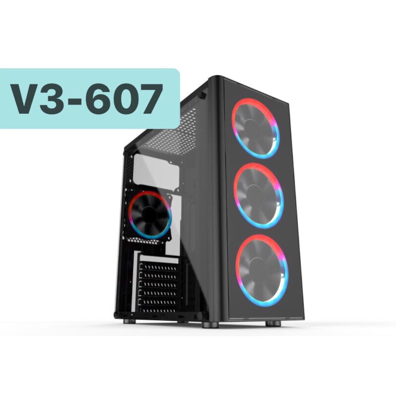 Vỏ Máy Tính Case VSP V3-607 trong suốt