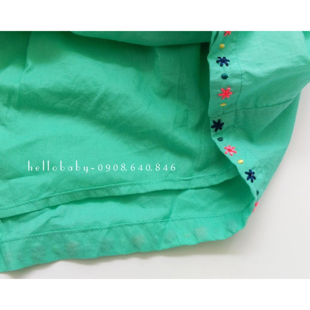Đầm cotton thêu hoa cho bé