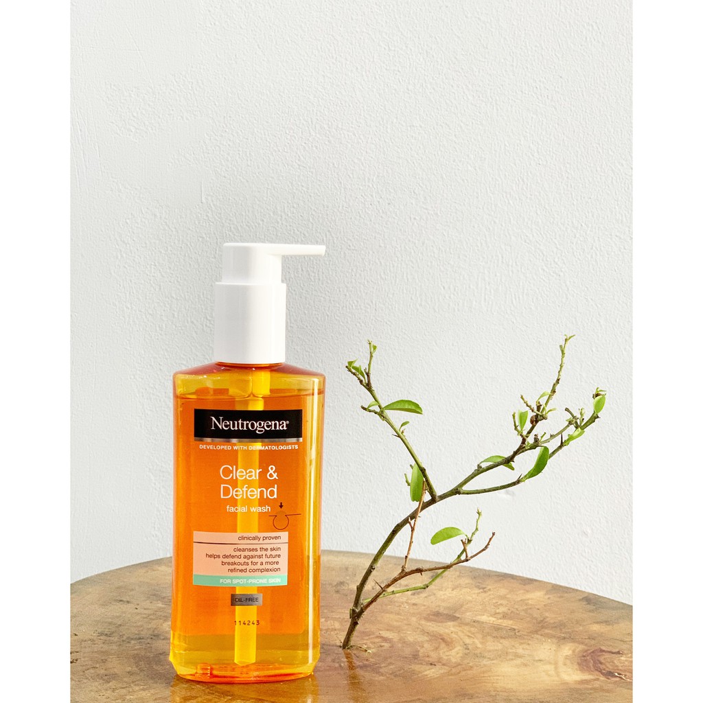 neutrogena clear defend facial wash