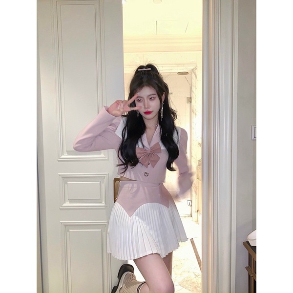 SET VEST HỒNG NUDE