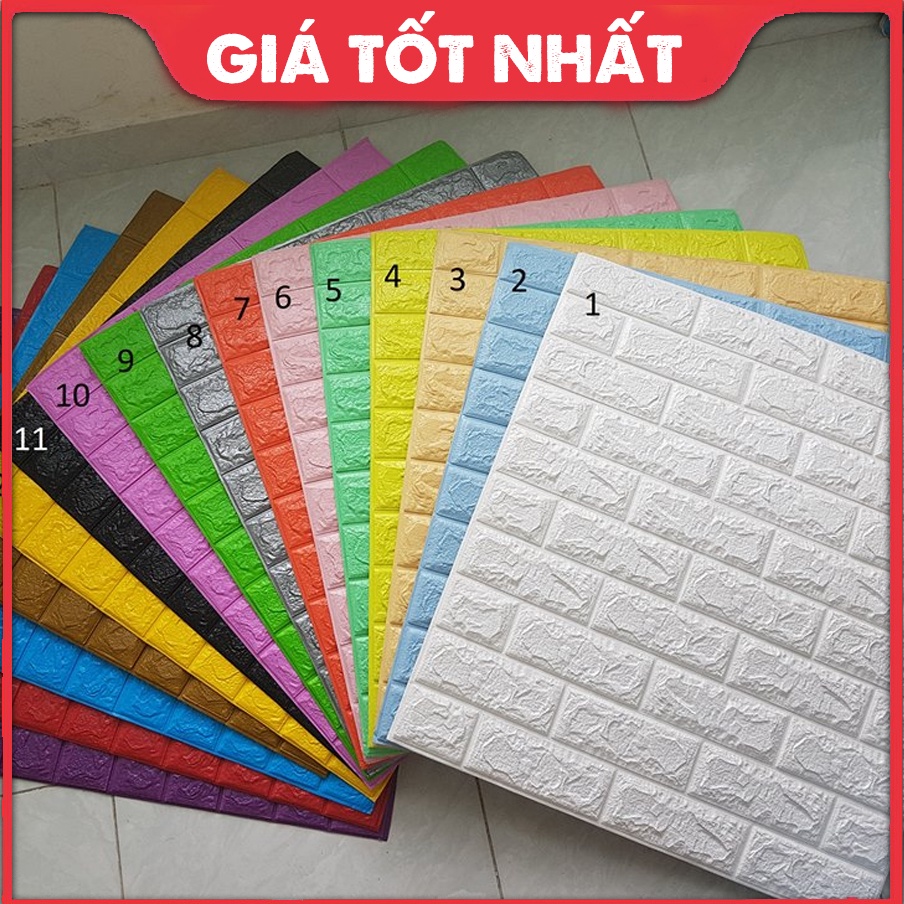 Xốp Dán Tường 3D Giả Gạch - Hàng Chuẩn - Giá Tốt | Now - Grab + Ship Nhanh Rẻ