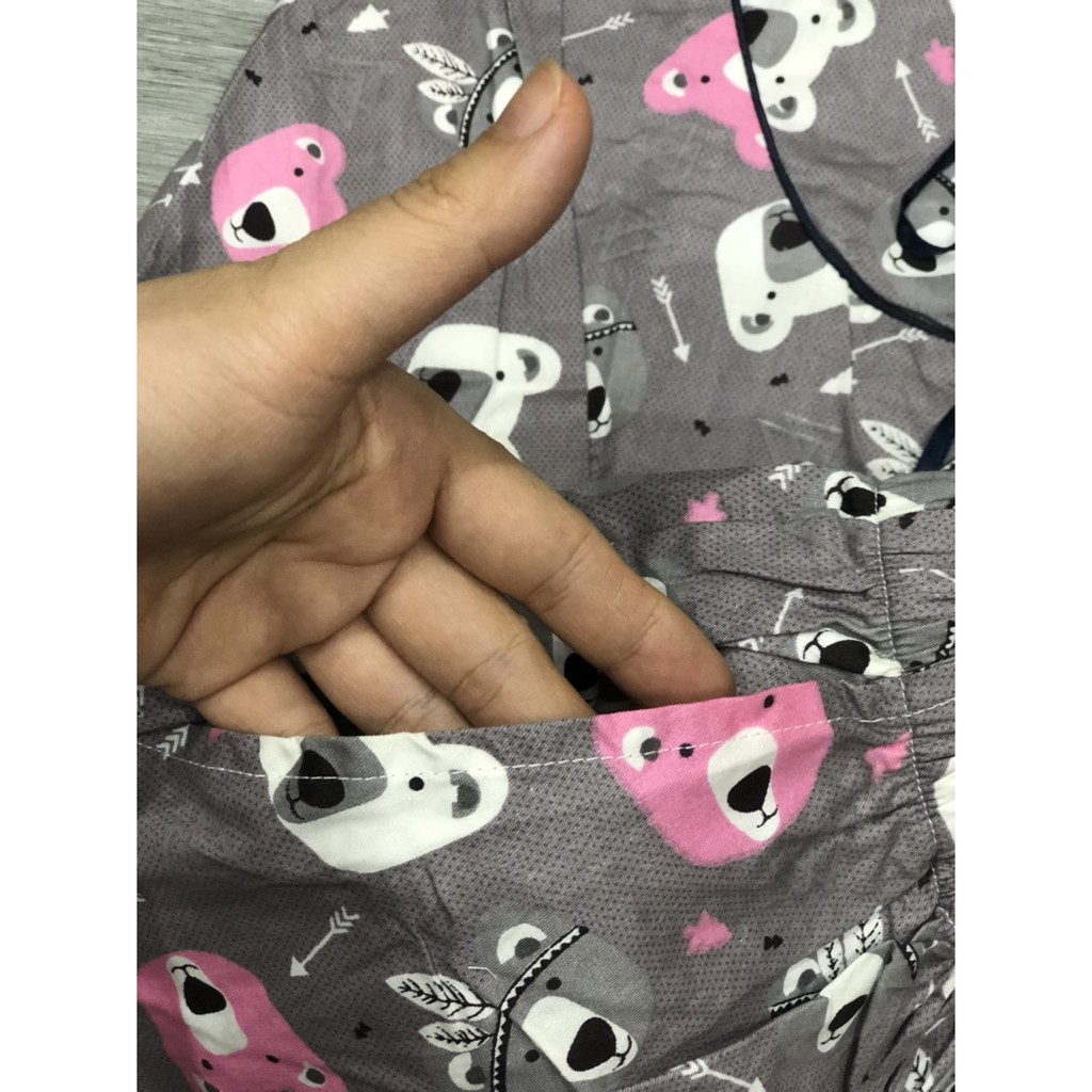 Đồ bộ nữ - Bộ mặc nhà thu đông chất thô Hàn tay lỡ quần dài nhiều màu hàng thiết kế cao câp