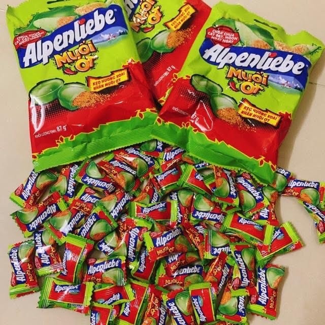 [ Sẵn hàng - Siêu ngon ] Combo 2 gói Kẹo Alpenliebe Hương Xoài Nhân Muối Ớt (Gói 77 Viên)