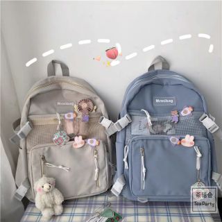 [ORDER 7-14 ngày] Balo ulzzang màu pastel chống nước cho nữ