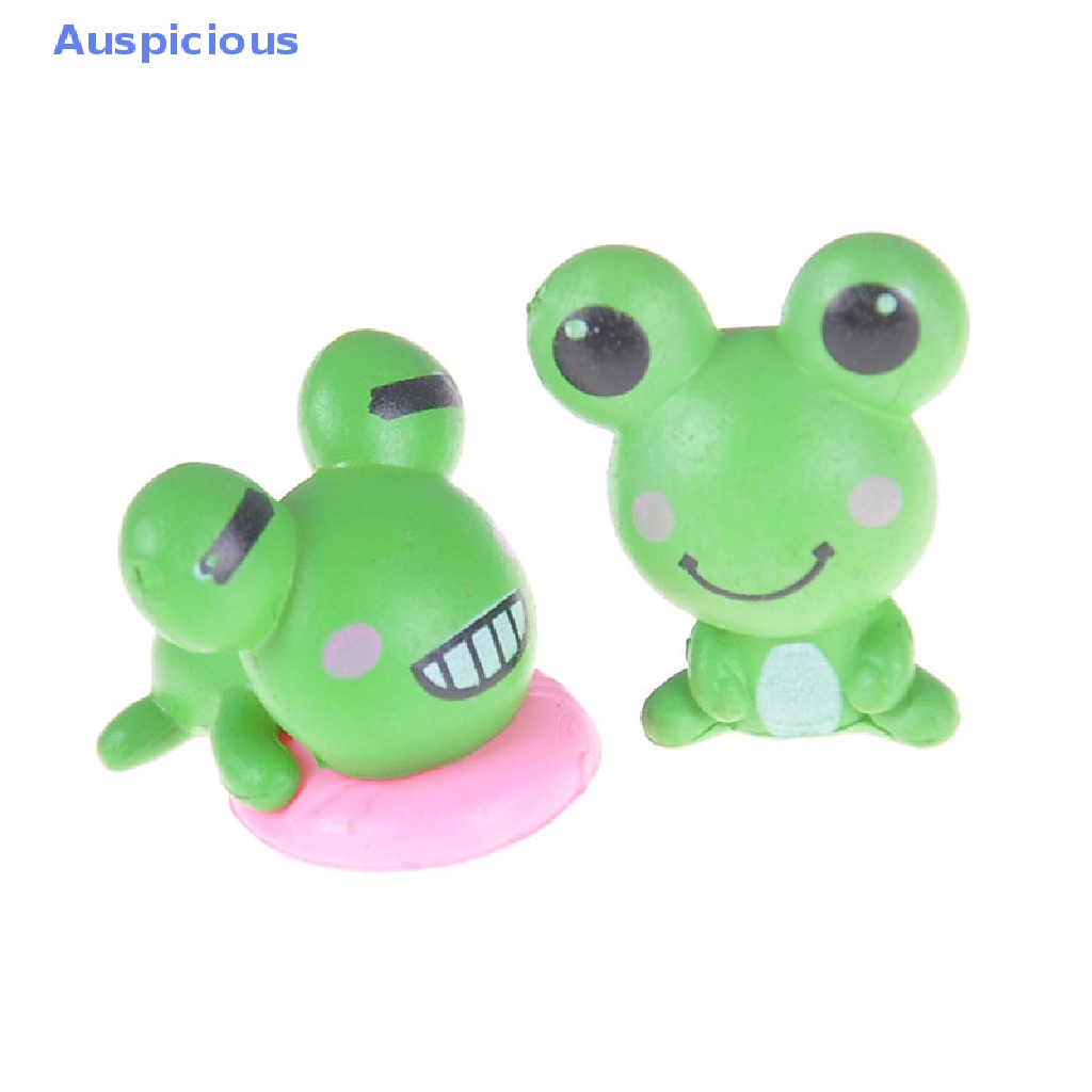 Set 2 Mô Hình Chú Ếch Mini Trang Trí Sân Vườn / Nhà Cửa / Tiểu Cảnh Diy
