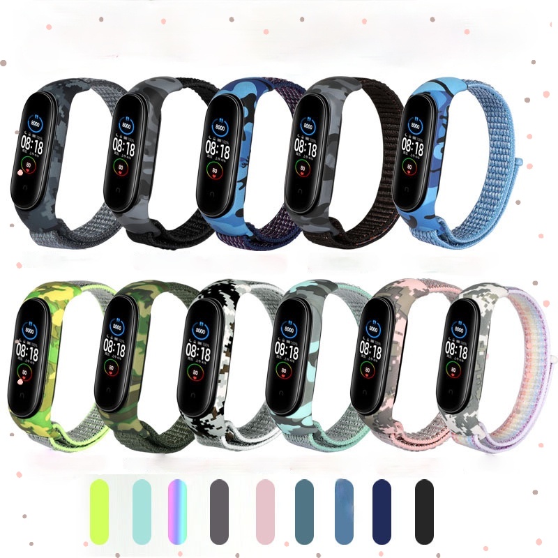Dây Đeo Thay Thế Chất Liệu Silicon Màu Trơn Cho Xiaomi Mi Band 6/5/4/3 4/3 6/5