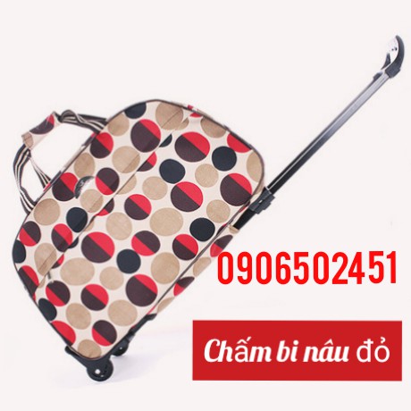 Vali kéo, TÚI XÁCH DU LỊCH + VALI KÉO hành lý xách tay máy bay VẢI 2 TRONG 1 CAO CẤP SIZE LỚN