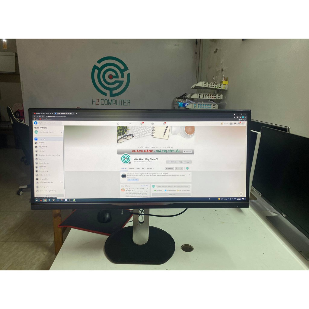 Màn Hình Máy Tính CŨ Philips BDM 3470 ultrawide 21 : 9