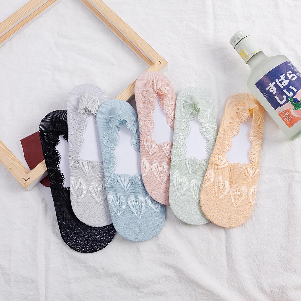 AROMA Vớ Mang Giày Cao Gót Bằng Cotton Màu Sắc Xinh Xắn Dành Cho Nữ