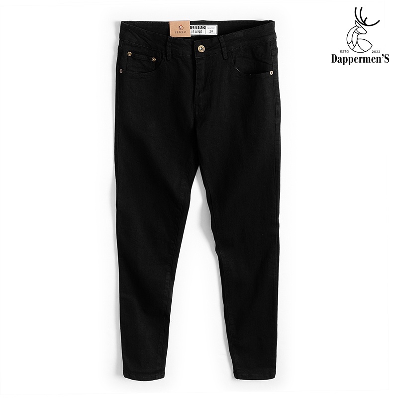 Quần jeans nam đen slimfit hơi ôm chất liệu vải bò cao cấp co giãn giữ form không phai màu CH-QDJE-001-LEB-DEN