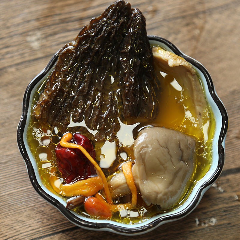 Soup nấm hoang dã 100g ( nấm bụng dê, nấm lưới, nấm thông....)