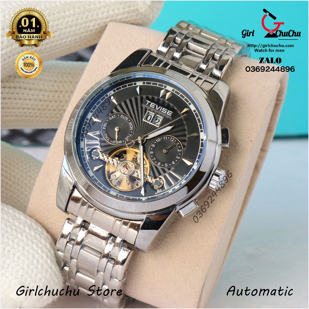 Đồng Hồ Nam Tevise Cơ Lộ Máy Với Các Chức Năng Lịch, Ngày Rất Tiện Lợi, Máy Cơ Tự Động Không Cần Dùng Pin | BigBuy360 - bigbuy360.vn