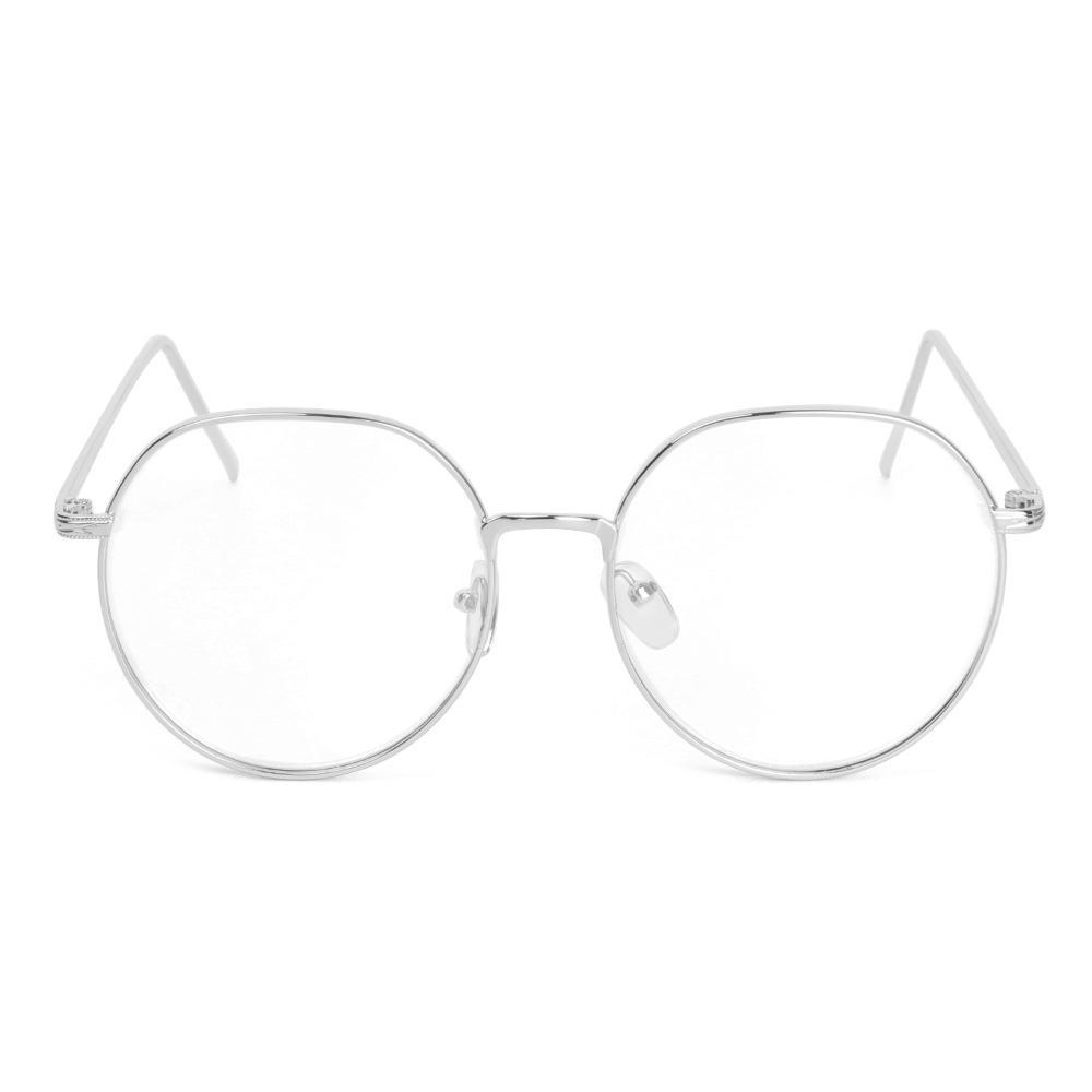 Gọng Kính Tròn Siêu Nhẹ Bằng Kim Loại Phong Cách Vintage Dành Cho Nam Và Nữ