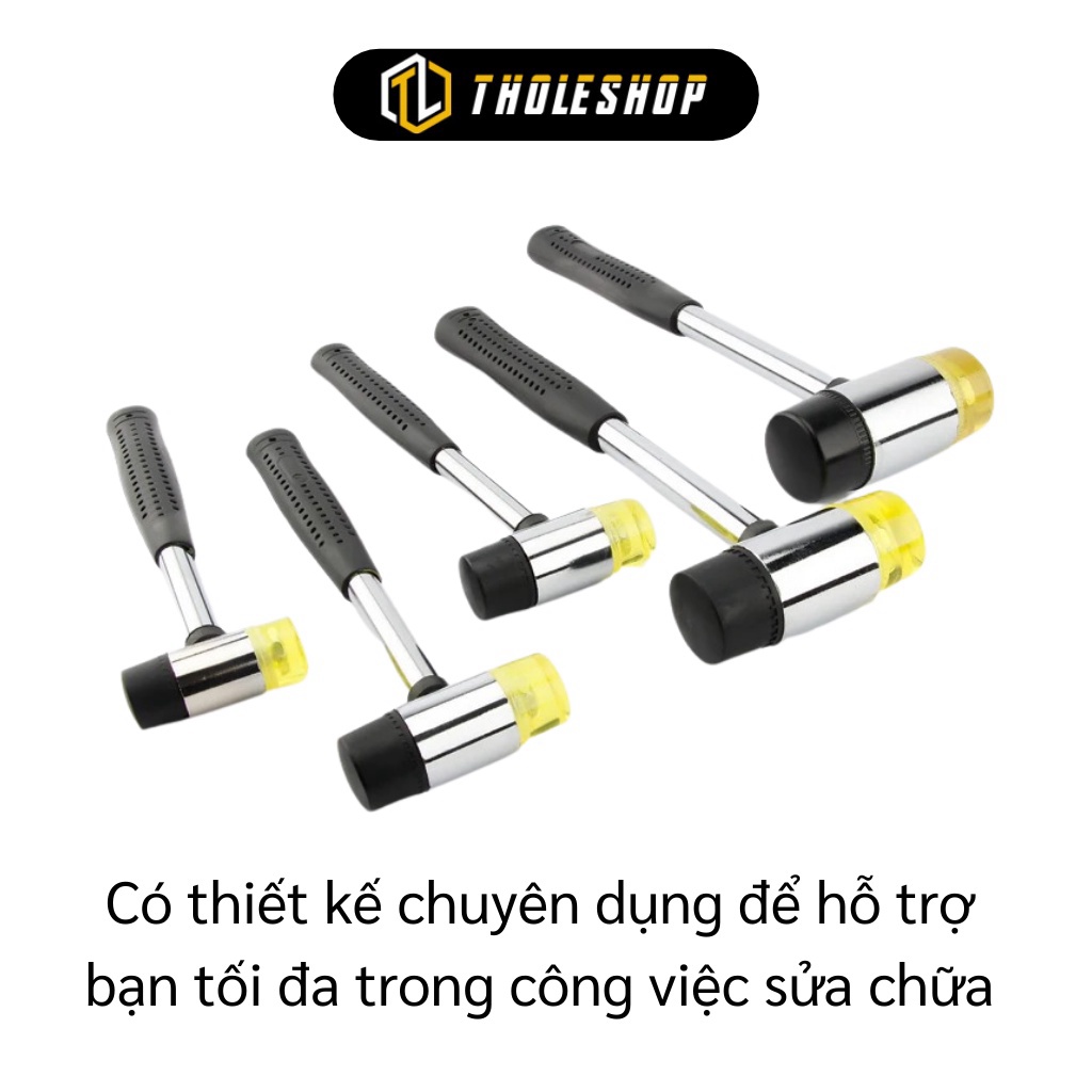 [SGD] Búa Cao Su - Búa 2 Đầu Không Phát Ra Tia Lửa, Cán Búa Làm Từ Sắt Cho Độ Bền Cao 6231