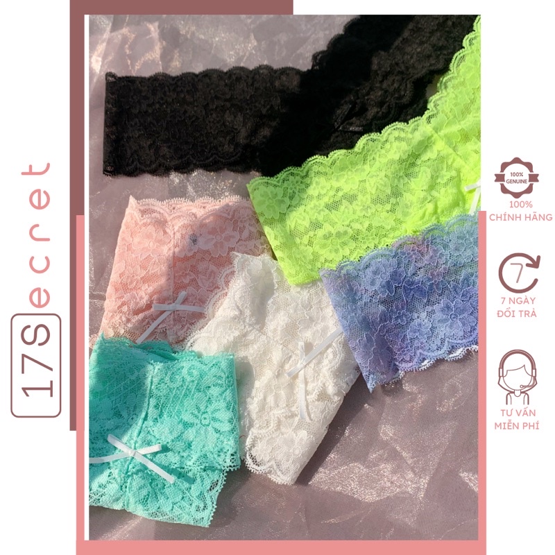 Quần Lót Ren Nữ 17SECRET Hàng Hiệu Cao Cấp QL08 Mẫu Hoa Mai Chữ T