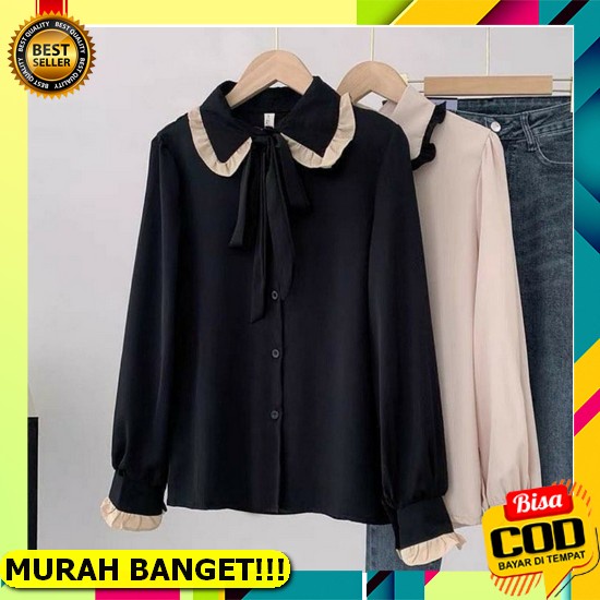 Áo Blouse Andin | Áo Nữ Mới Nhất | Áo Hàn Quốc Hôm Nay | Áo Tay Dài Jumbo - Ivo Kiểu Hàn Quốc Cho Các Cô Gái Tuổi Teen